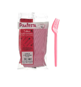 GARFO PLAST. SOBREMESA ROSA C/